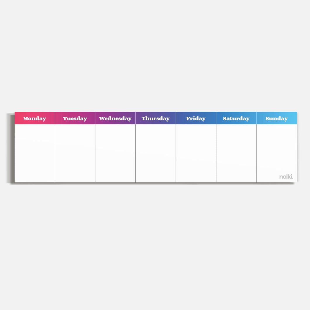 Mini Week Planner - Spectrum