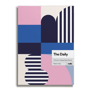 Nolki A5 Daily Planner Front Cover in Isotope Print